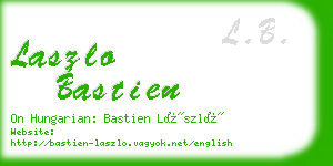 laszlo bastien business card